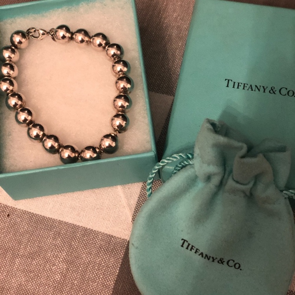 Tiffany & Co beaded silver bracelet